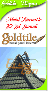 goldtile metal kiremit sistemleri, �at� kaplama, hafif �at� kaplama malzemesi, �at� �s� ve su izolasyonu